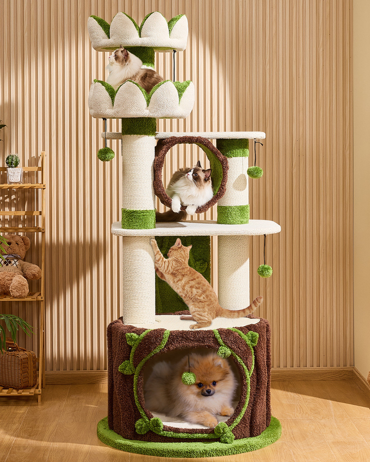 KZLAA 73'' H Creative Cat Tree / Warm Cat Condo & Reviews | Wayfair